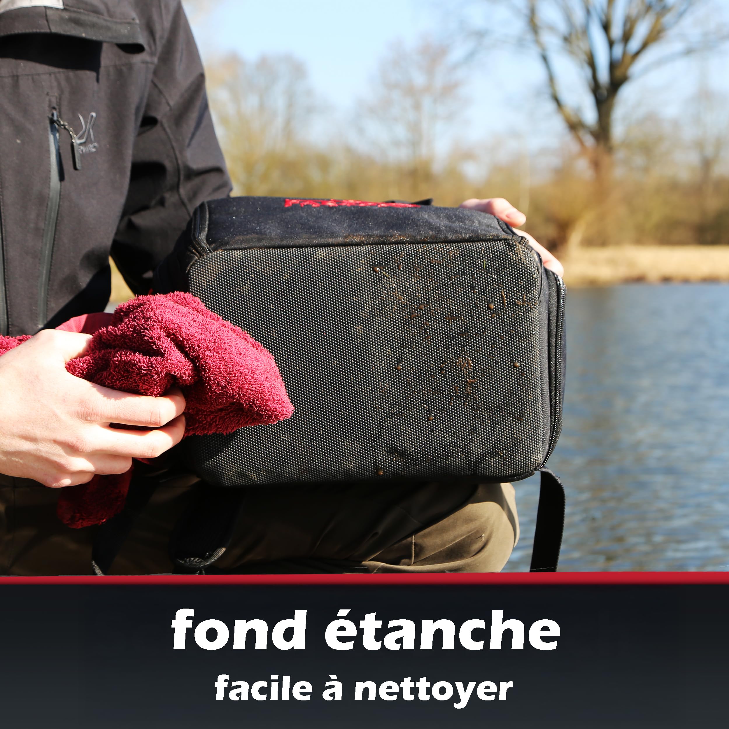 Paradox Fishing Sac à Dos de pêche avec 4 boîtes I Sac a Dos Peche I Sac de Peche - Fond étanche