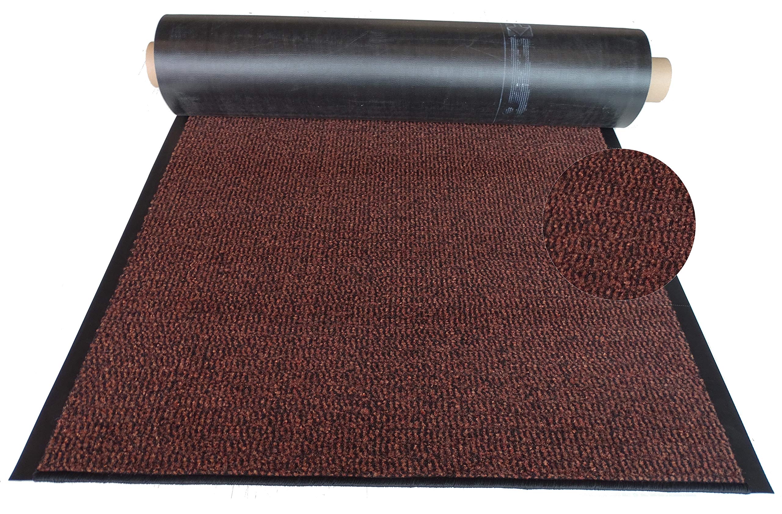 Schmutzfangläufer Meterware 60 cm Terra-schwarz meliert - Schnittkanten gekettelt (60 x 320 cm, Terra)