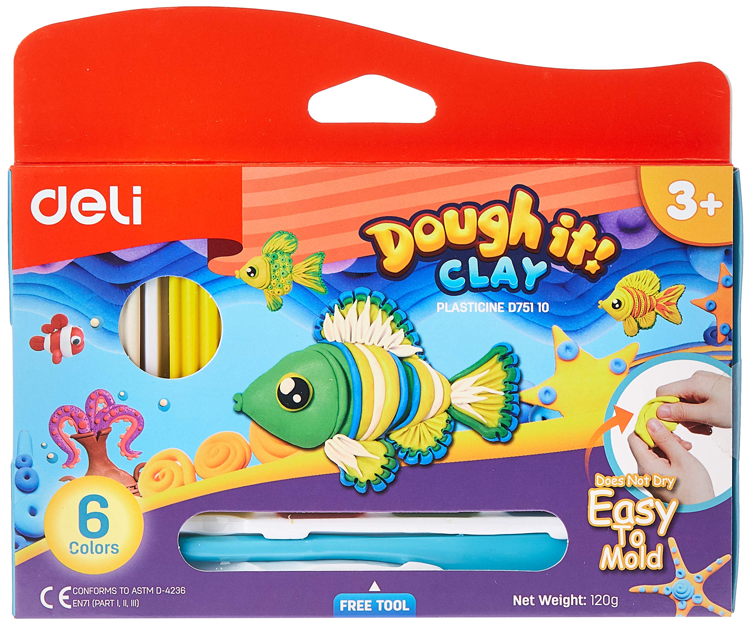 Deli ED75110 Deli Plasticine Easy to mold ED75110-