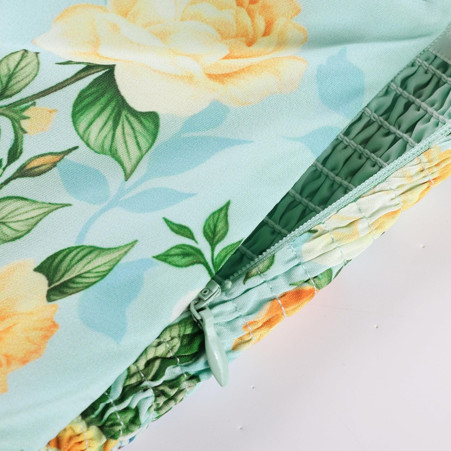 GRACE KARIN Womens Summer One Shoulder Sleeveless Dresses Floral Flowy Ruffle High Low Wedding Guest Maxi Sundresses - Image 3