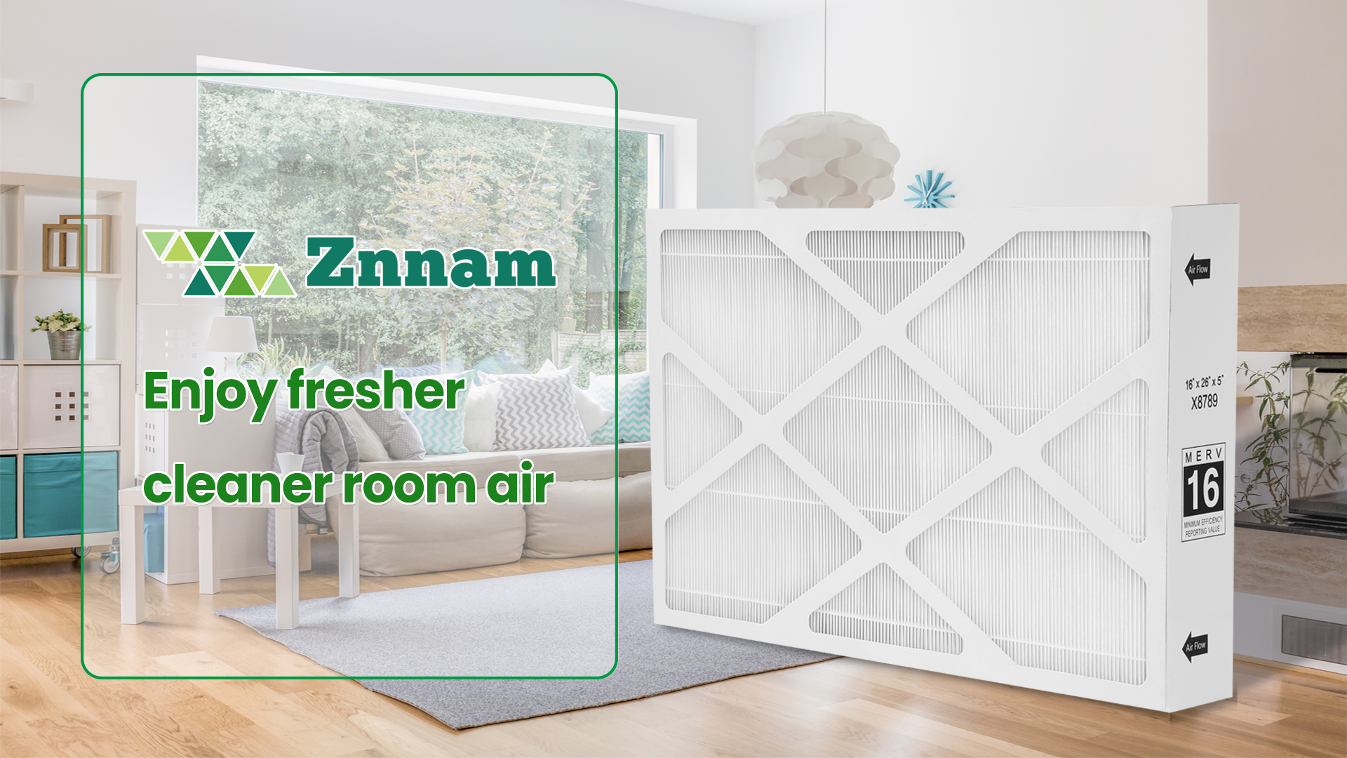 Znnam X8789 MERV 16 Filter 16x26x5 Furnance Filter Compatible with