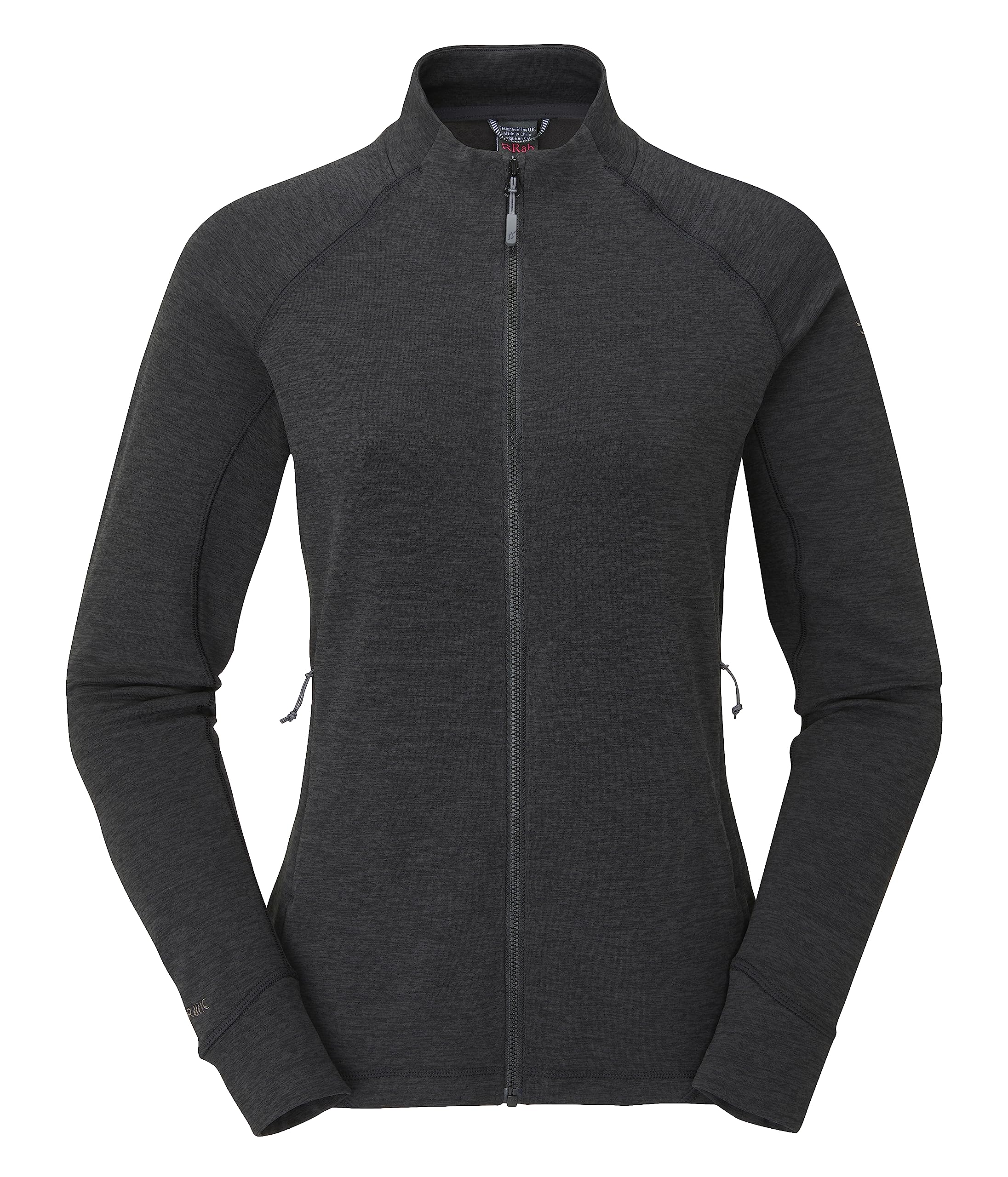 Rab Women's Black Nexus Jacket - Lightweight Fleece Jacket For Hiking, Trekking, & Climbing - 16