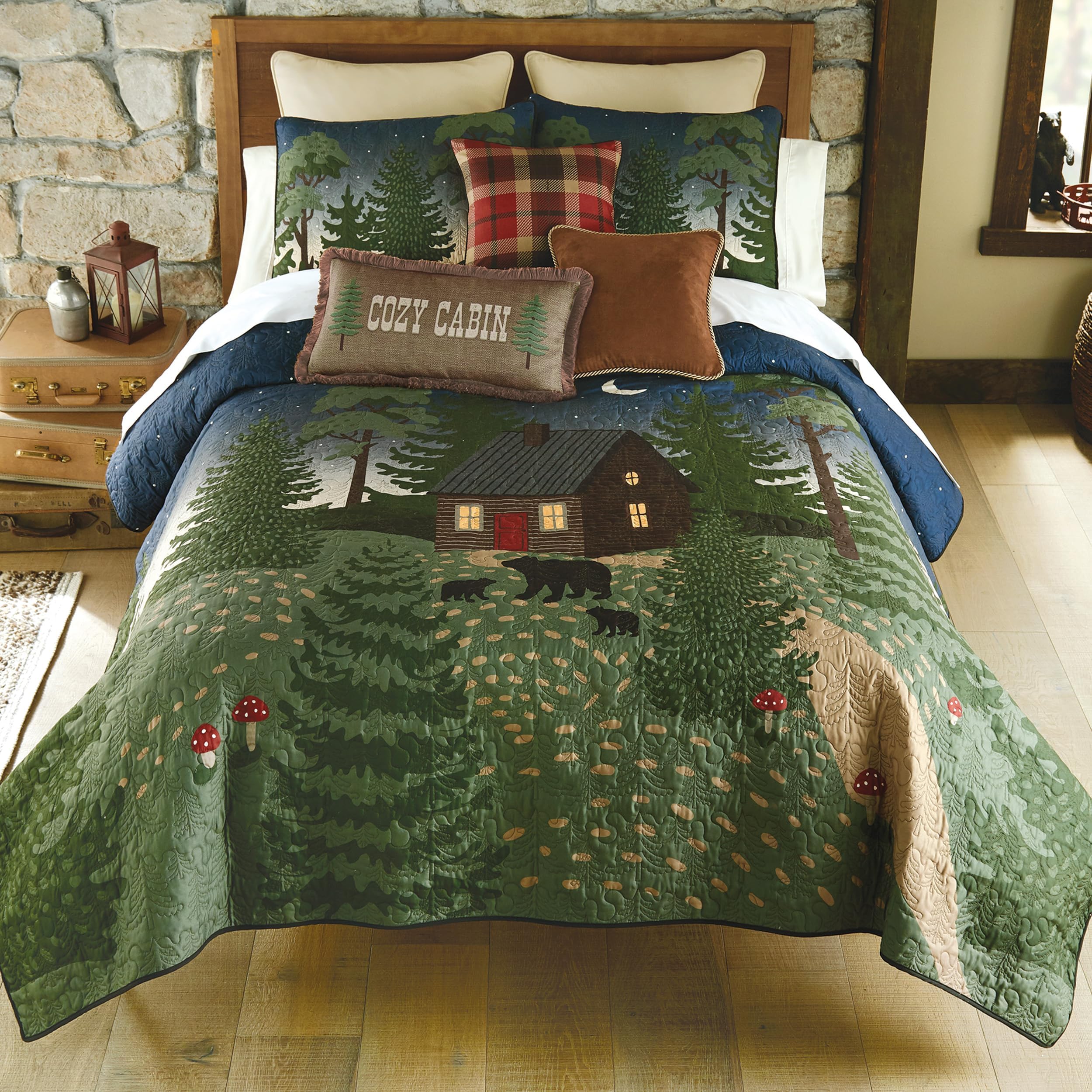 Black Forest Décor Wilderness Retreat Quilt Bed Set King
