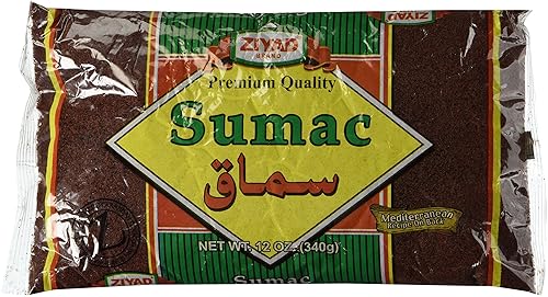 Ziyad Mezcla de especias de sumaque premium especias sabrosas sin aditivos sin conservantes sin MSG 12 onzas Ziyad Mezcla de especias de sumaque premium especias sabrosas sin aditivos sin conservantes sin MSG 12 onzas