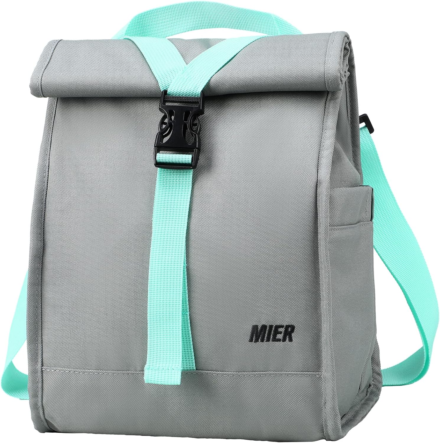 MIER Insulated Lunch Bag Roll Top Lunch Box for Women Men