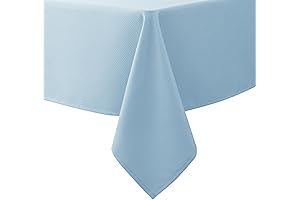 Biscaynebay Textured Fabric Tablecloths, the Azure Addition to Your Dining Decor