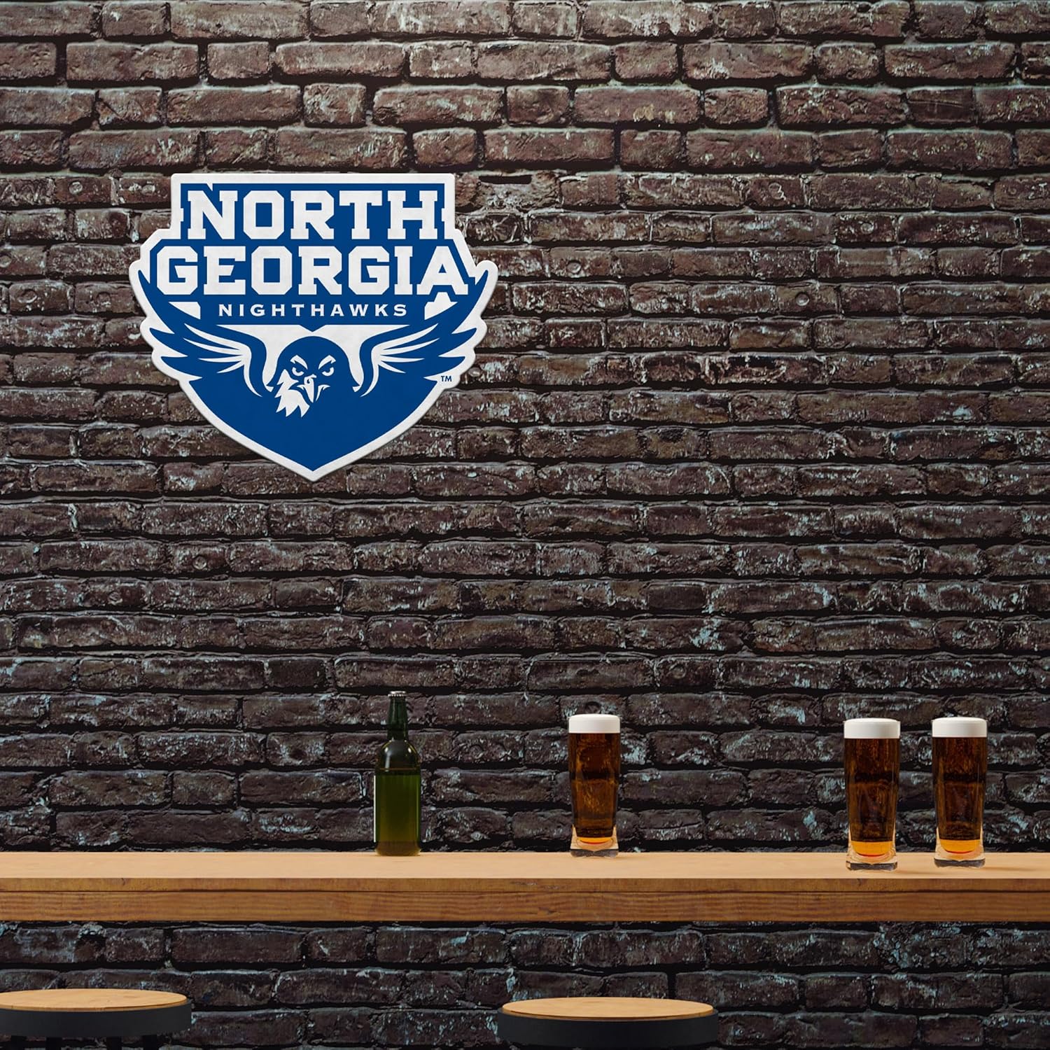 Rico Industries NCAA North Georgia Nighthawks Shape Cut Pennant - Home and Living Room Décor - Soft Felt EZ to Hang - Image 2