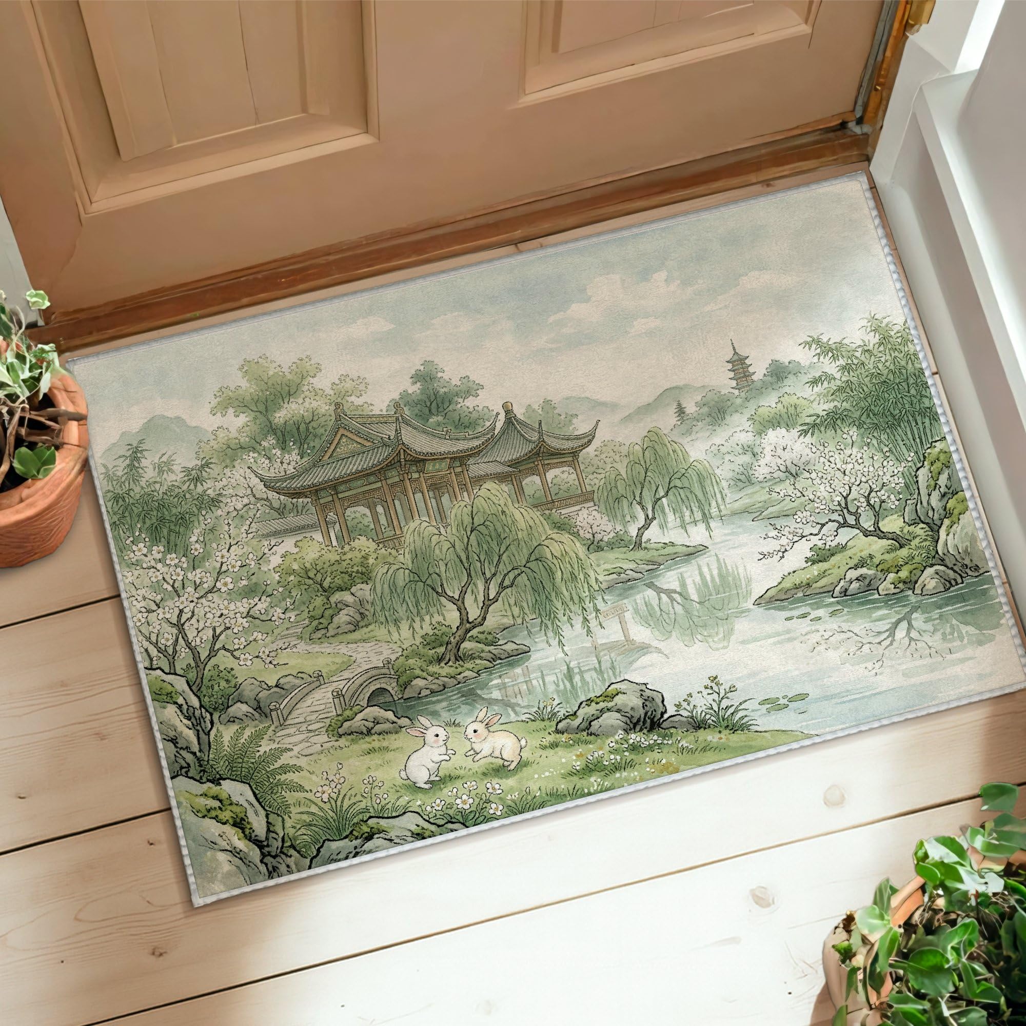 Tapis décoratif doux Pagoda : l'alliance de la résistance et du design raffiné