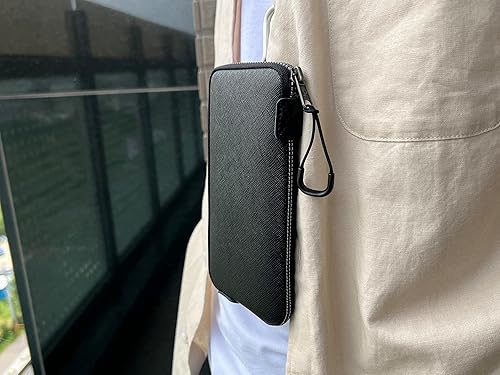 Miniatura 8 de OneJoy Bolsa de neopreno para teléfono, funda protectora ligera para teléfono celular con gran apertura de cremallera, bolsillo interior,