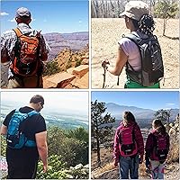 Vista 6 de Hydration Pack Hiking Water Backpack - Miracol Hiking Backpack with 2L Bladder - Insulated Lightweight Hydration Backpack