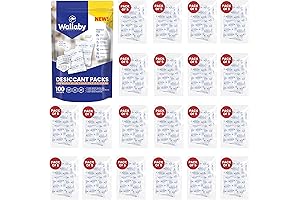 Wallaby Reusable Food Safe Silica Gel Desiccant Moisture Absorber Packets with Refresher...