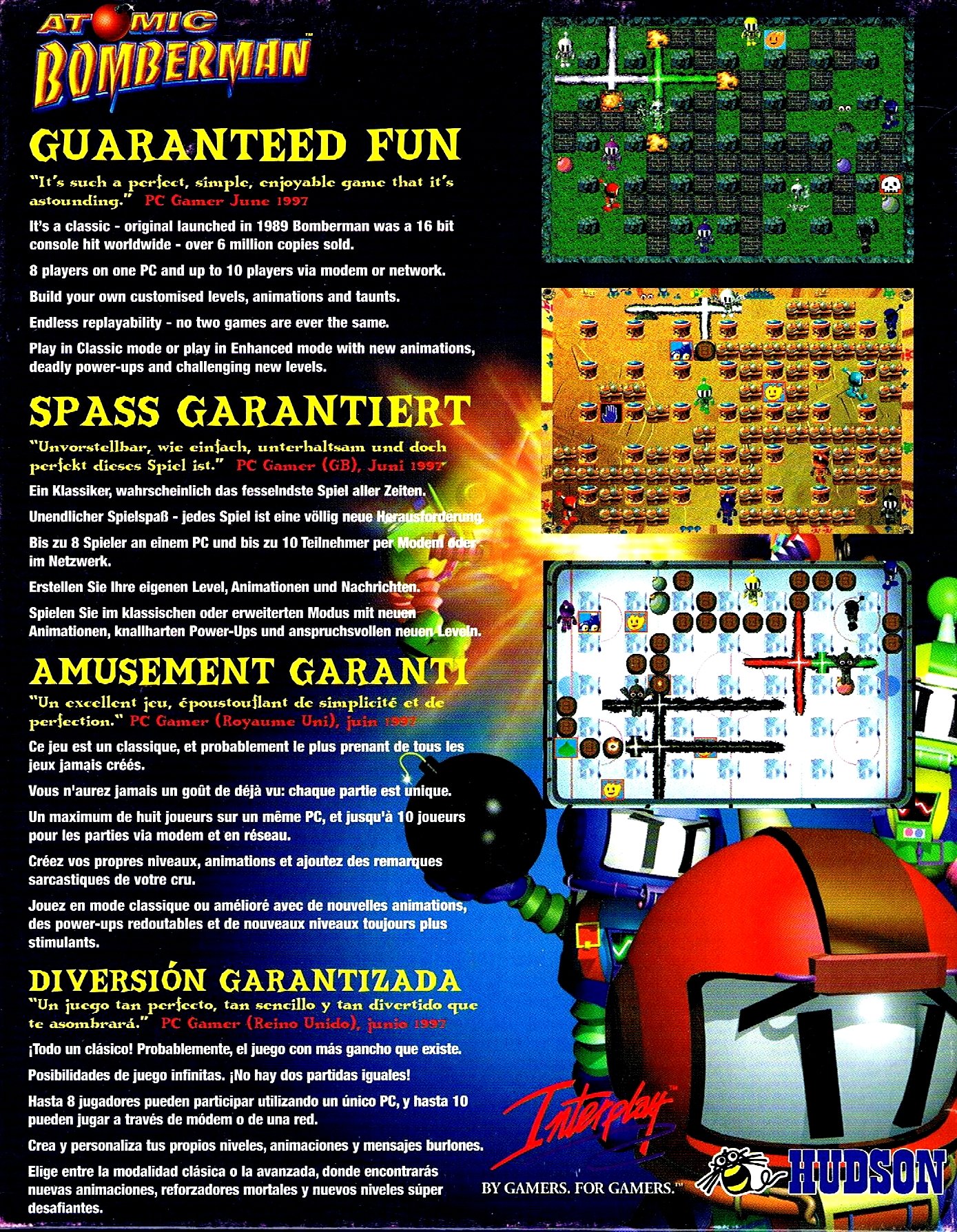 Atomic Bomberman PC – Édition BIG BOX Collectionneur – 1997 – Comme Neuf