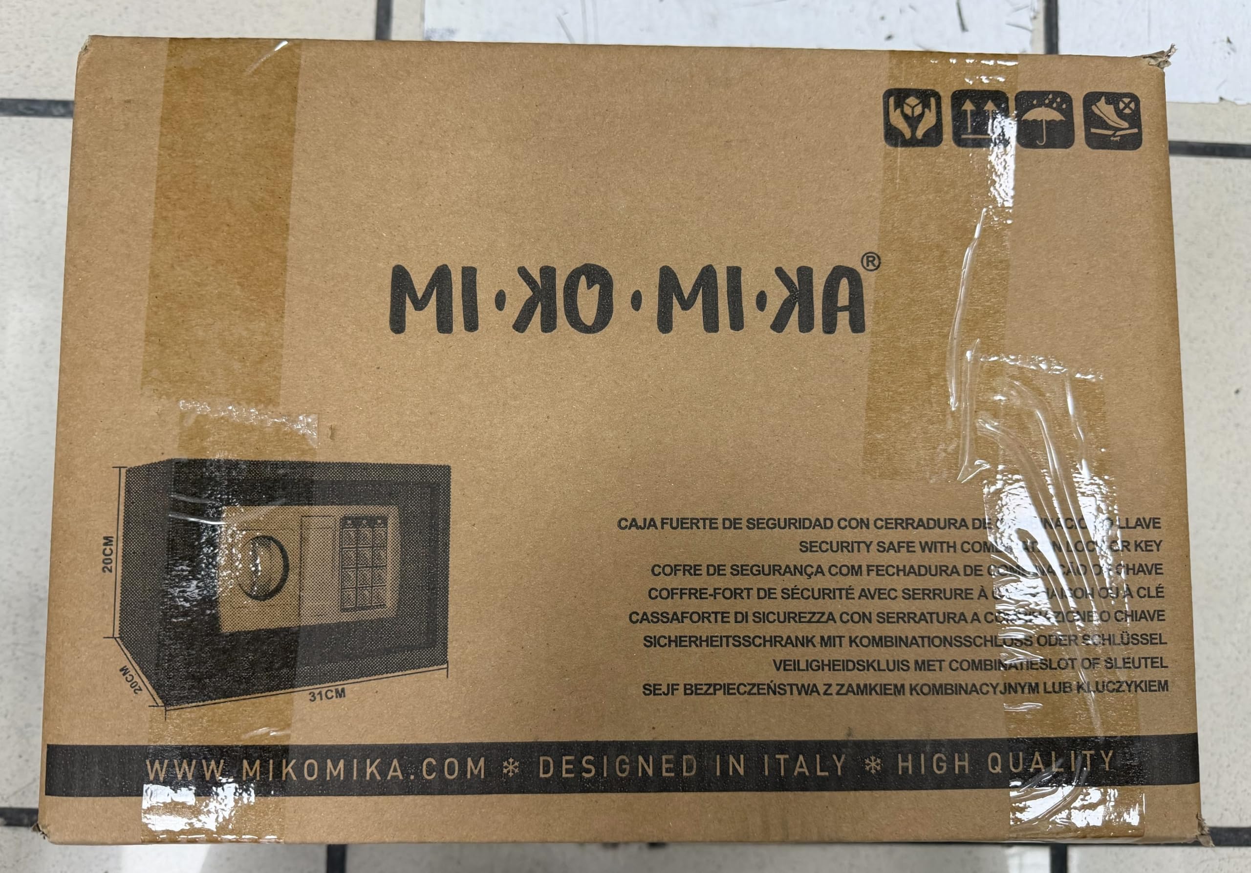 Caja Fuerte Digital con Cerradura de Combinación y 2 Llaves - Caja Fuerte de Seguridad Resistente para Efectivo, Joyas, Objetos de Valor - Operación Sin Batería, Diseño Compacto para Hogar, Oficina, N