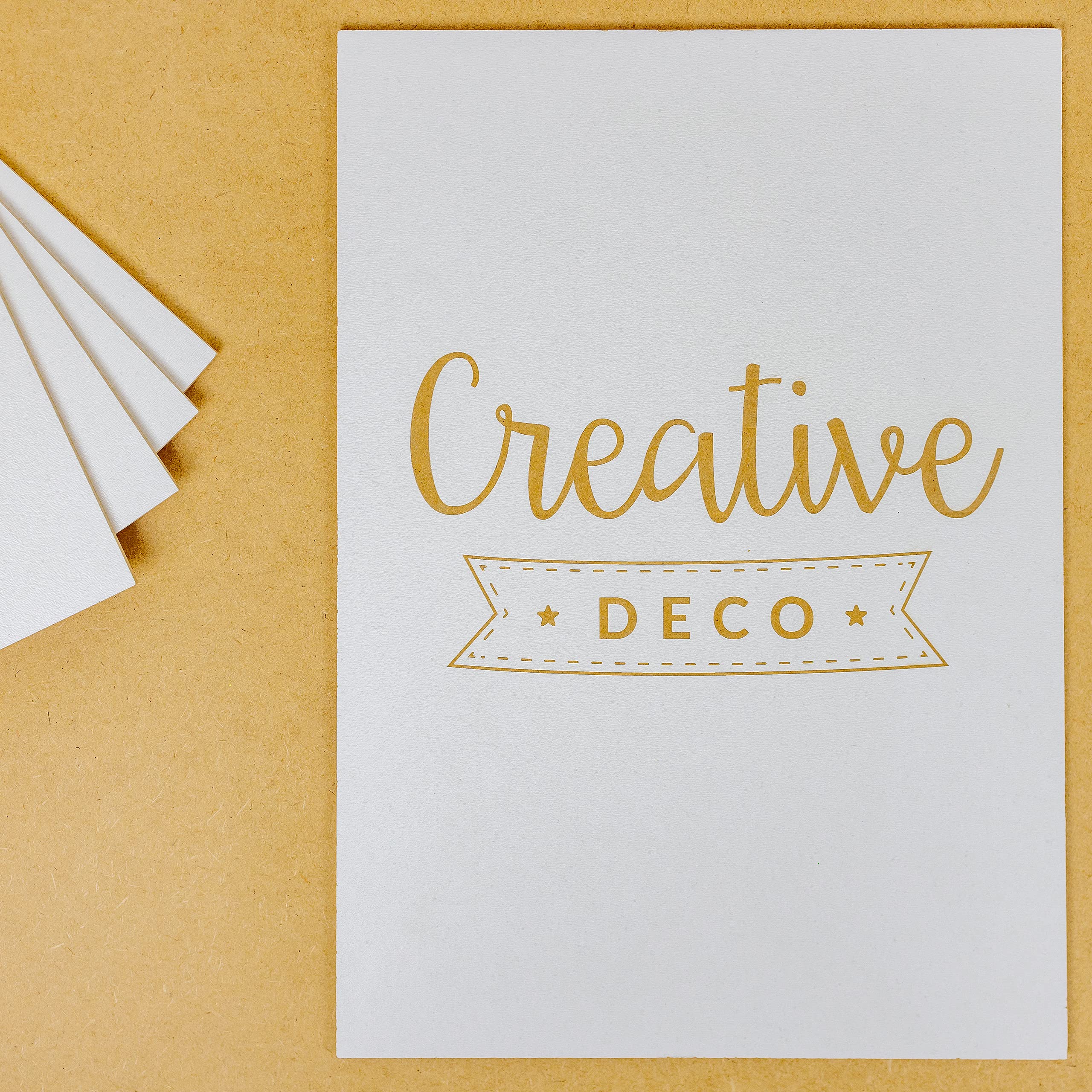 Creative Deco 10 x MDF Tablero 60 x 40 cm Madera Blanco | 600 x 400 x 3 mm (+/-2mm) | Perfecto para Corte por Laser, CNC Router, Modelado, Calado, Bricolaje, Manualidades
