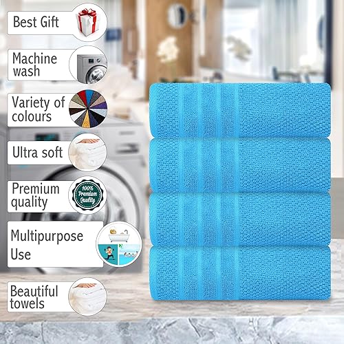 Miniatura 5 de Toallas de baño de lujo, 100% algodón, ultra suaves, de felpa, gruesas, esponjosas, absorbentes, de secado rápido, para el hogar, gimnasio, piscina,