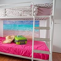 Vista 6 de Hudson Comfort Almohadillas para escalera de litera, tela cepillada suave para comodidad de los pies con puntos antideslizantes en la parte