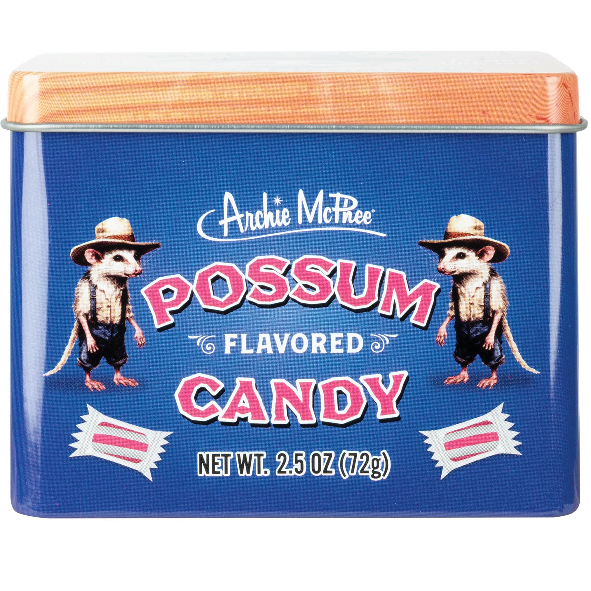 Amazon.com : Archie McPhee Possum Flavored Hard Candy - 2.5 oz Tin