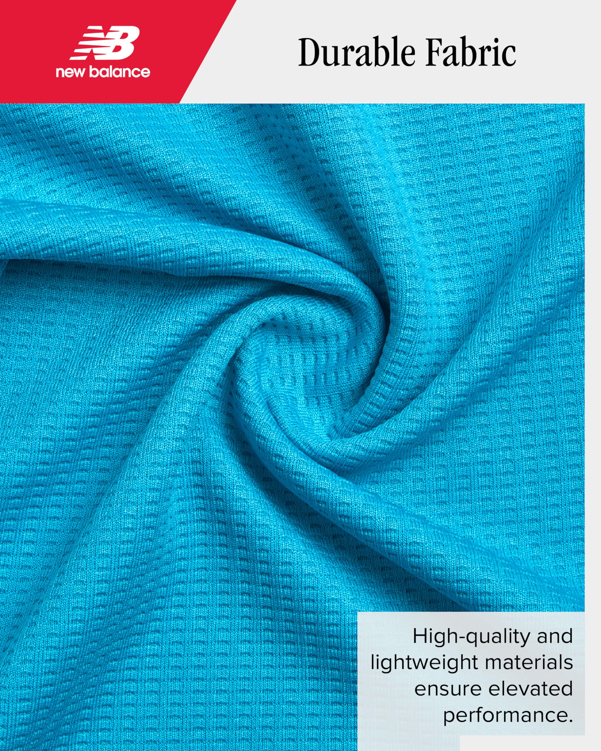 New Balance Boys' T-Shirt - Thermal Waffle Knit Long Sleeve Shirt (Size: 4-20), Size 14/16, Sky Blue