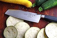 Vista 7 de Mercer Culinary M20907 Genesis - Cuchillo para verduras Nakiri de 7 pulgadas, color negro