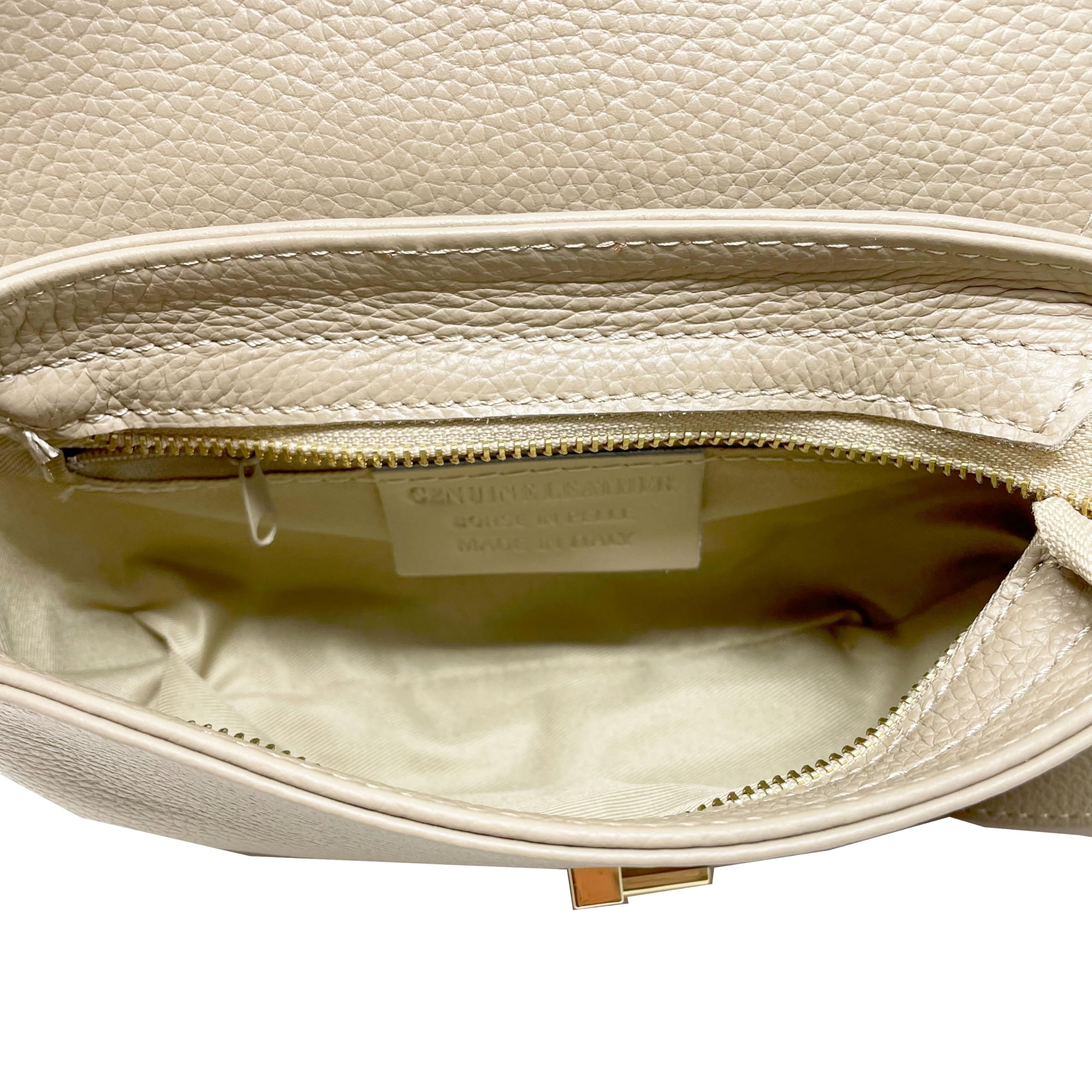 Chicca Borse Borsa Clutch Borsetta Elegante con Tracolla da Donna in Pelle