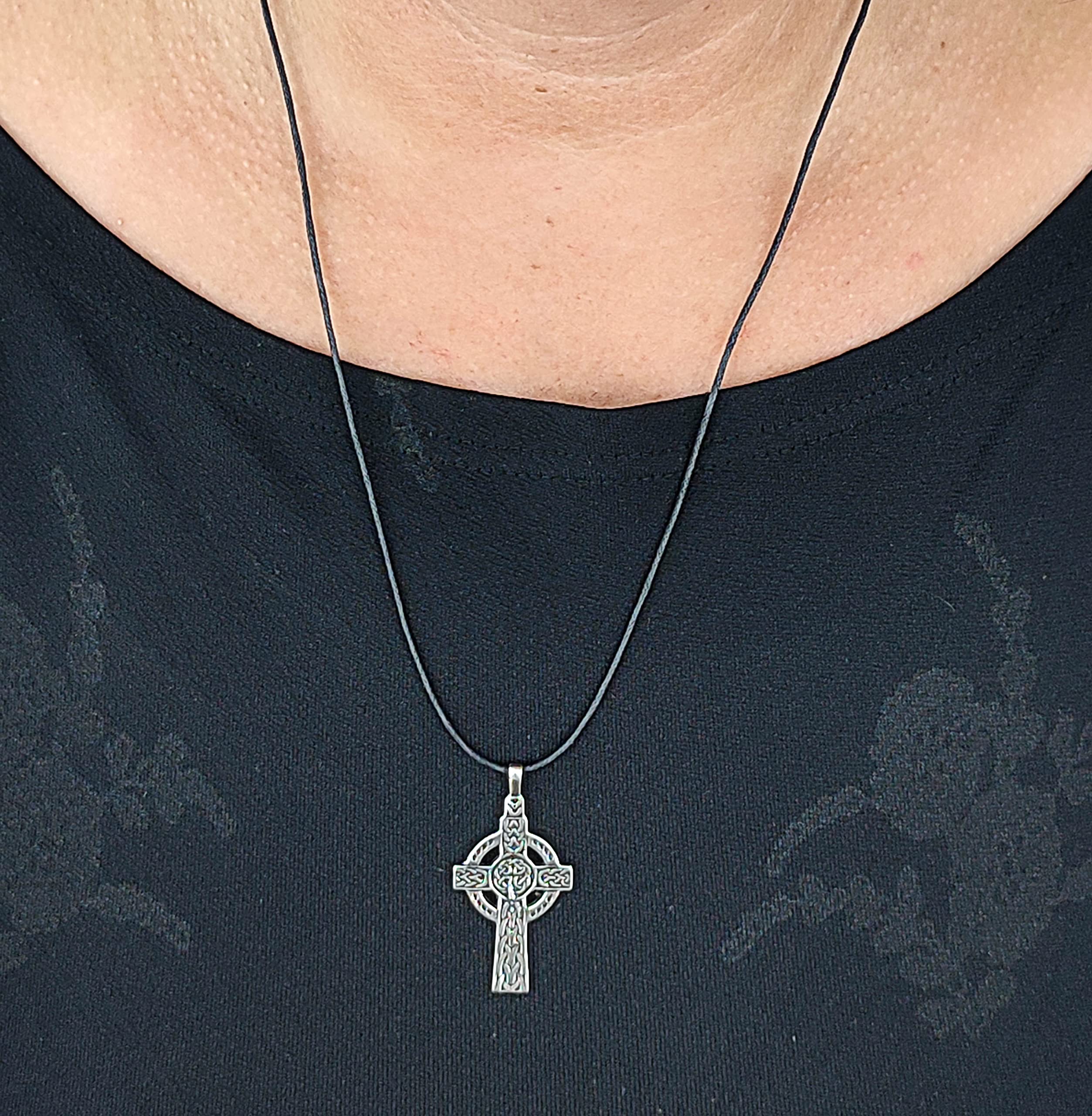 Kiss of Leather Keltisches Kreuz Anhänger aus 925 Sterling Silber Nr.31