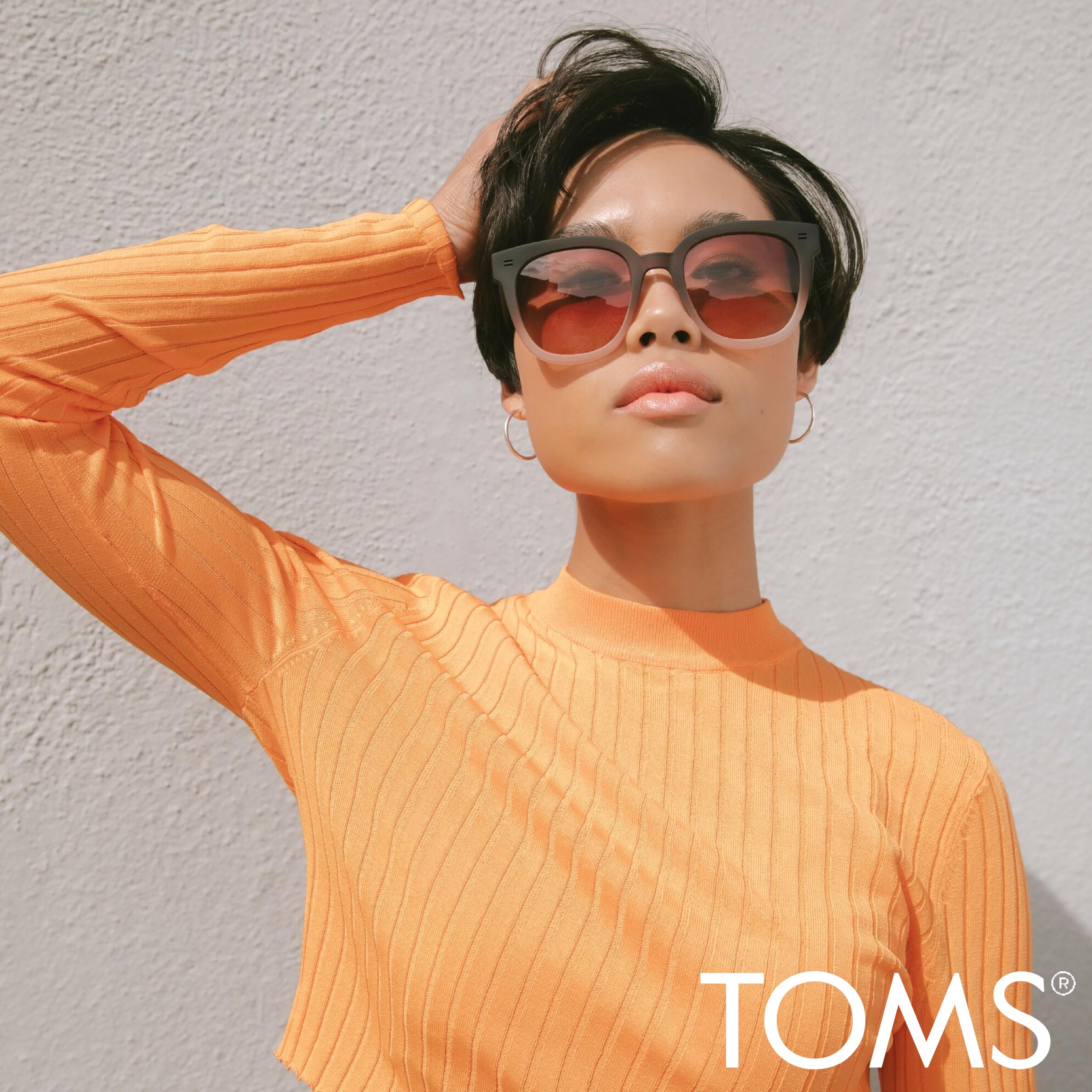 TOMS Juniper Traveler - Gafas redondas para mujer, gafas de sol de diseño, gafas de protección UV, Mate degradado, 54-23-148