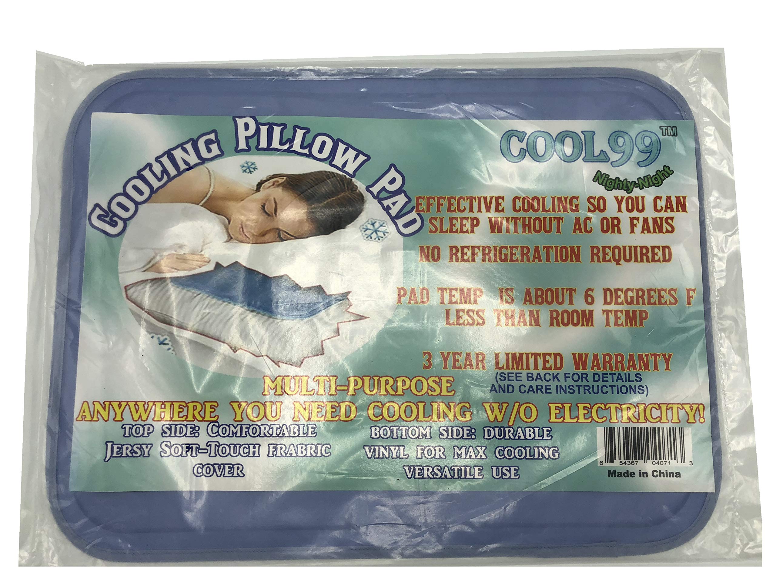 Gel Cooling Pillow Pad Reduces Hot Flashes, Neck Pain, Fevers,Cooling Seat Cushion and More