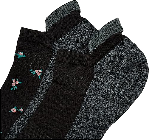 Miniatura 2 de Dr. Motion Calcetines de compresión de corte bajo para mujer, paquete de 2