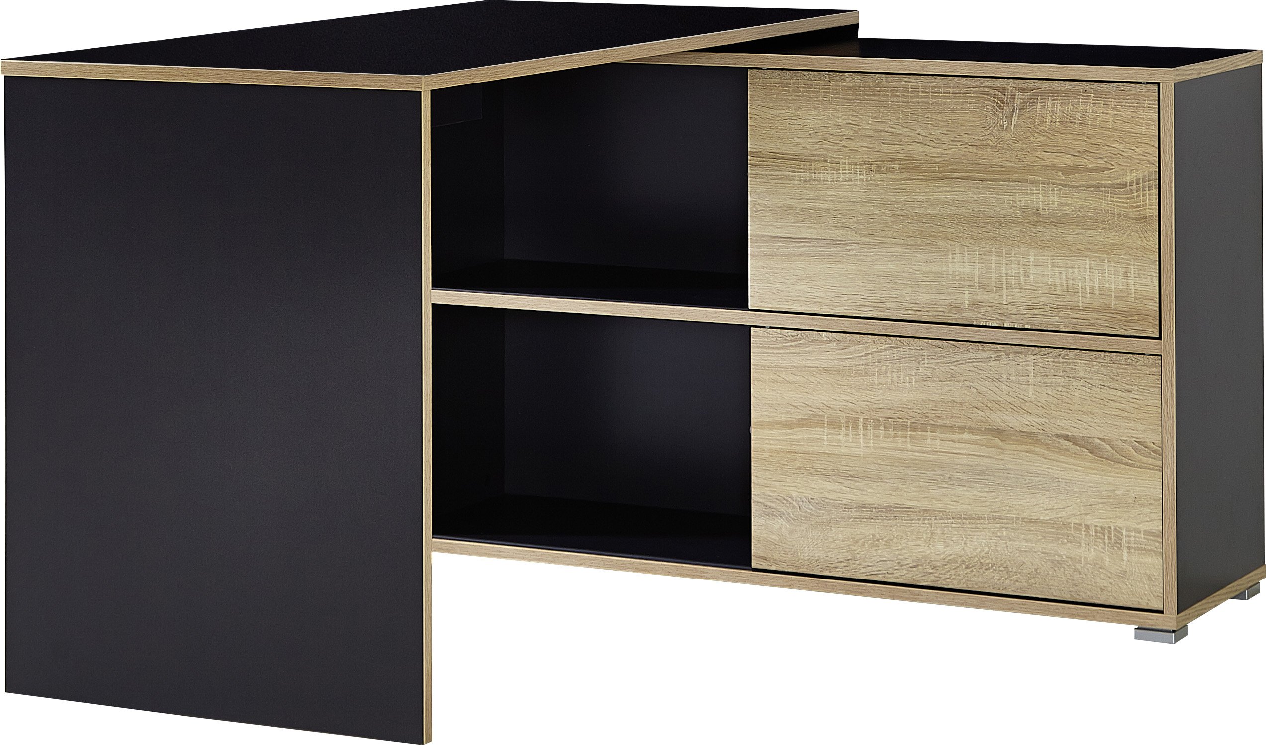 GERMANIA DIE MÖBELMACHER GW-Slide 4036-161 Scrivania, Anthracite/Rovere Sonoma, (L/H/P), 120 x 76 x 120 cm