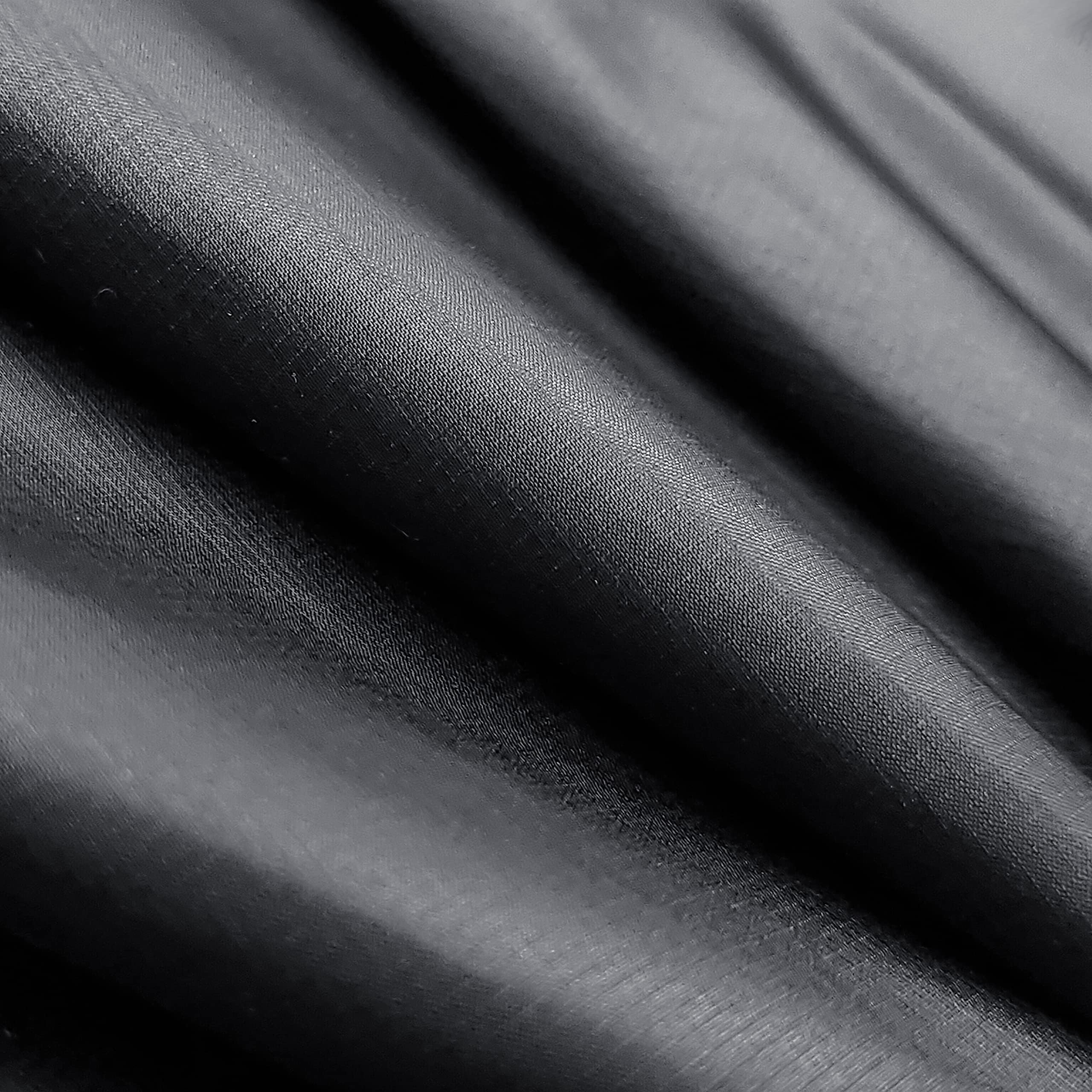 emma kites 1.2 oz Silnylon 20D Silicone Impregnated Ripstop Nylon Ultralight Tear Resistant Waterproof for Outdoors Tarp Tent Poncho Rainfly Pack Cover Stuff Gear Sack Pre-Cut 3 Yards (5'x9') Black