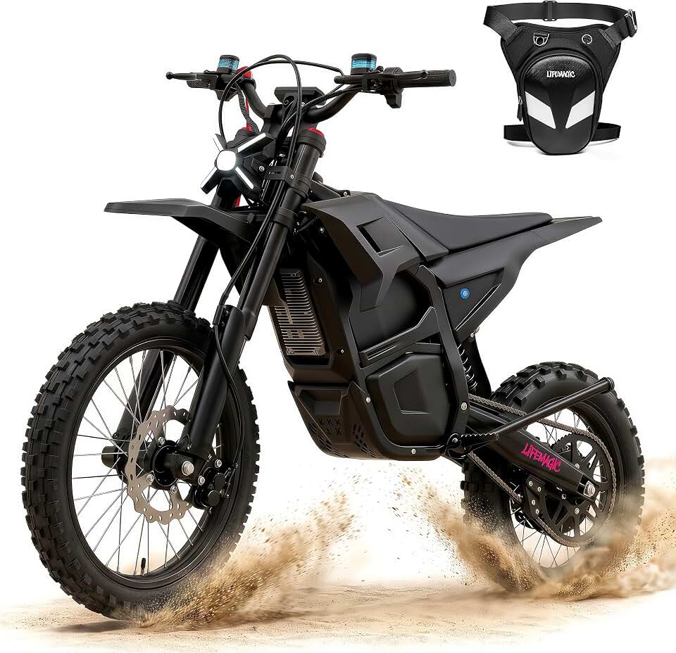 LIFEMAGIC M9 Pro 5500W Peak Mid‑Drive Electric Dirt Bike for Adults & Teens