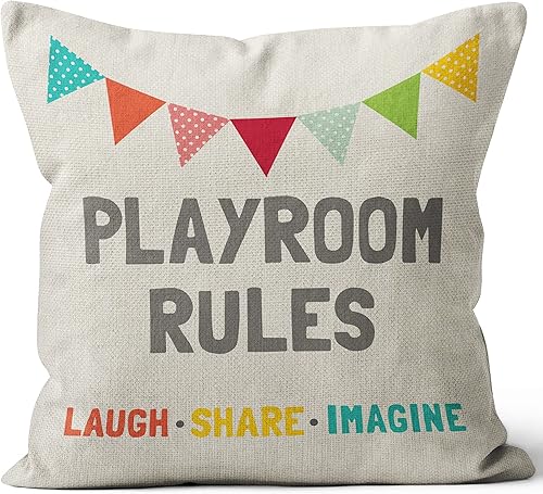 Fundas de almohada para sala de juegos, decoración de sala de juegos, fundas de almohada decorativas de 18 x 18 pulgadas para sala de juegos,