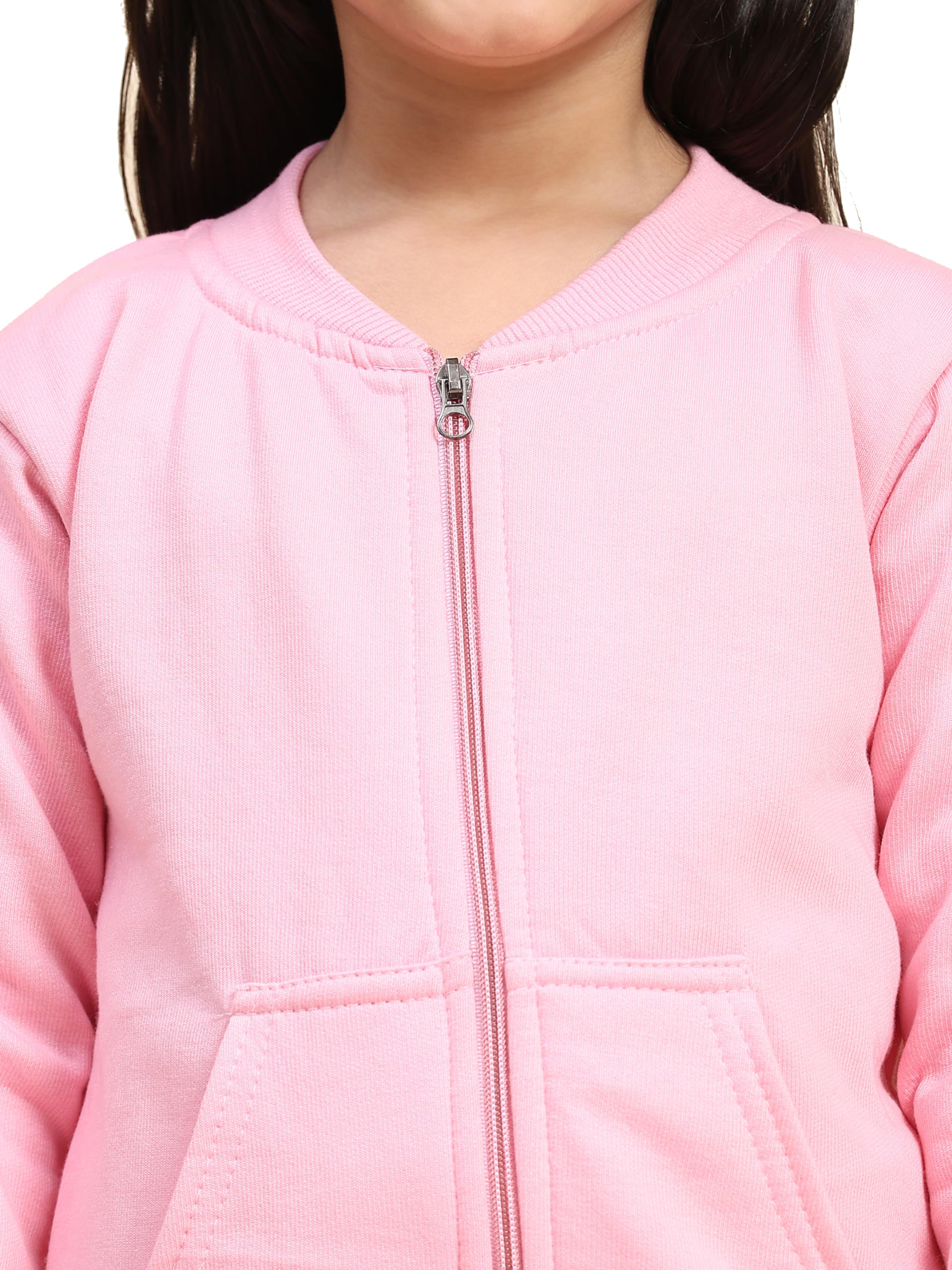Ameeha Kids Winter Wear Strip Track suit for Boys & Girls (4 Years-5 Years, Pink) 1