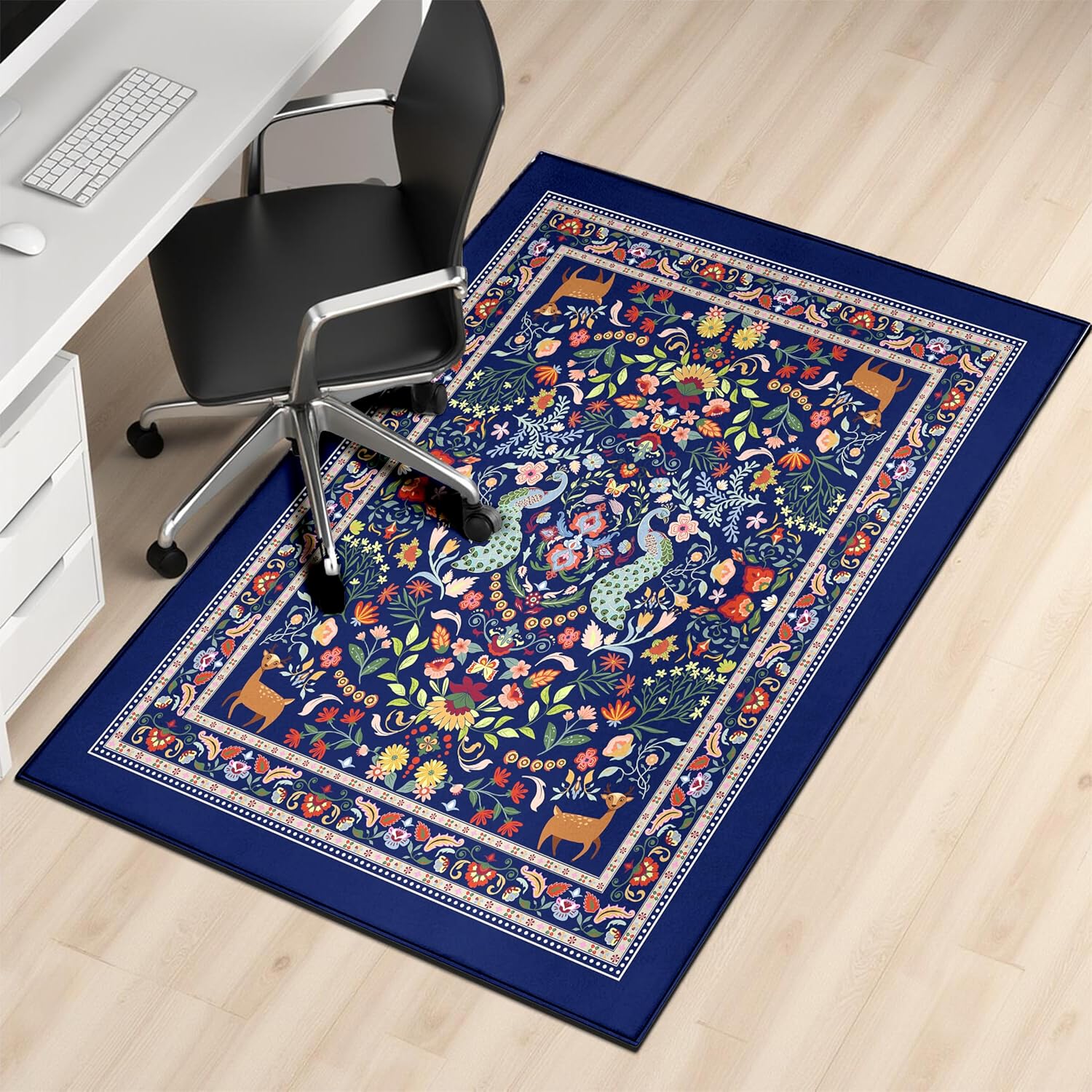 Office Chair Mat,48"x36"Floor Protector,Bohemia Desk Chair Mat,Chair Mat for Hard Wood and Tile Floor Chair mats