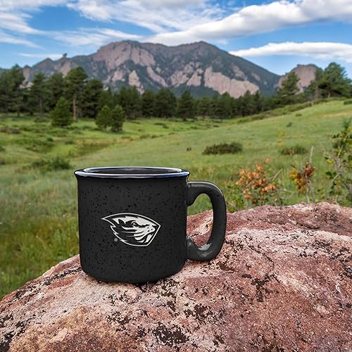 Miniatura 417 de Rico Industries NCAA Utah Utes - Taza de café personalizada de 12 onzas con logotipo grabado con láser profundo, taza de cerámica para acampar con