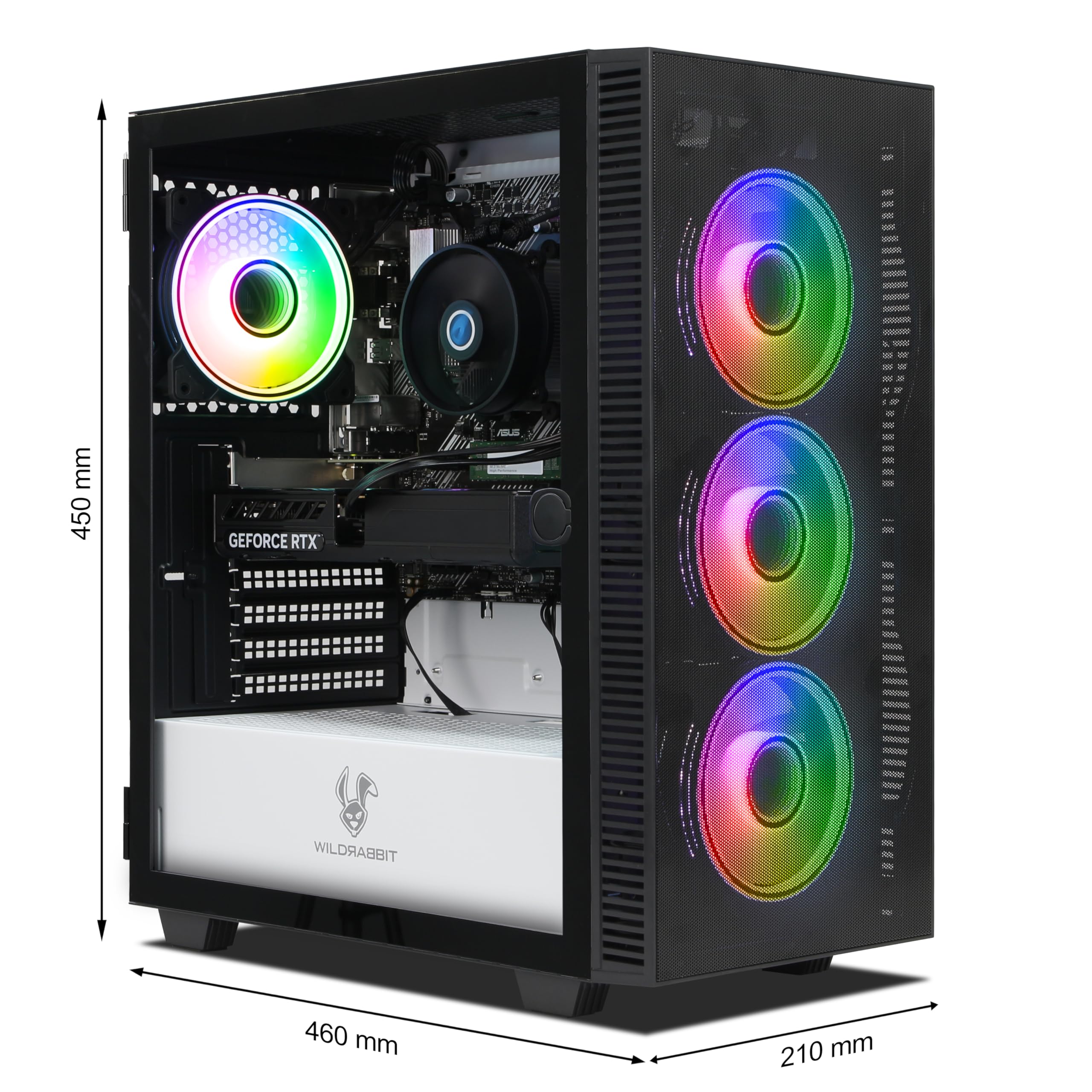 Ankermann Cryon Gaming V3 | AMD Ryzen 7 5700X | Nvidia GeForce RTX 5060 8GB | 16GB RAM | 1TB NVMe SSD | Windows 11 | WiFi | Libre Office