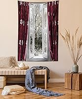 Vista 16 de Ambesonne Tapiz de Saguaro, Blooming Palo Verdes y Saguaros at 4 Peaks Hills Phoenix Arizona, colgante de pared para dormitorio, sala de estar