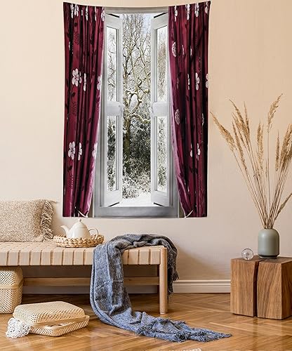 Miniatura 16 de Ambesonne Tapiz de Saguaro, Blooming Palo Verdes y Saguaros at 4 Peaks Hills Phoenix Arizona, colgante de pared para dormitorio, sala de estar