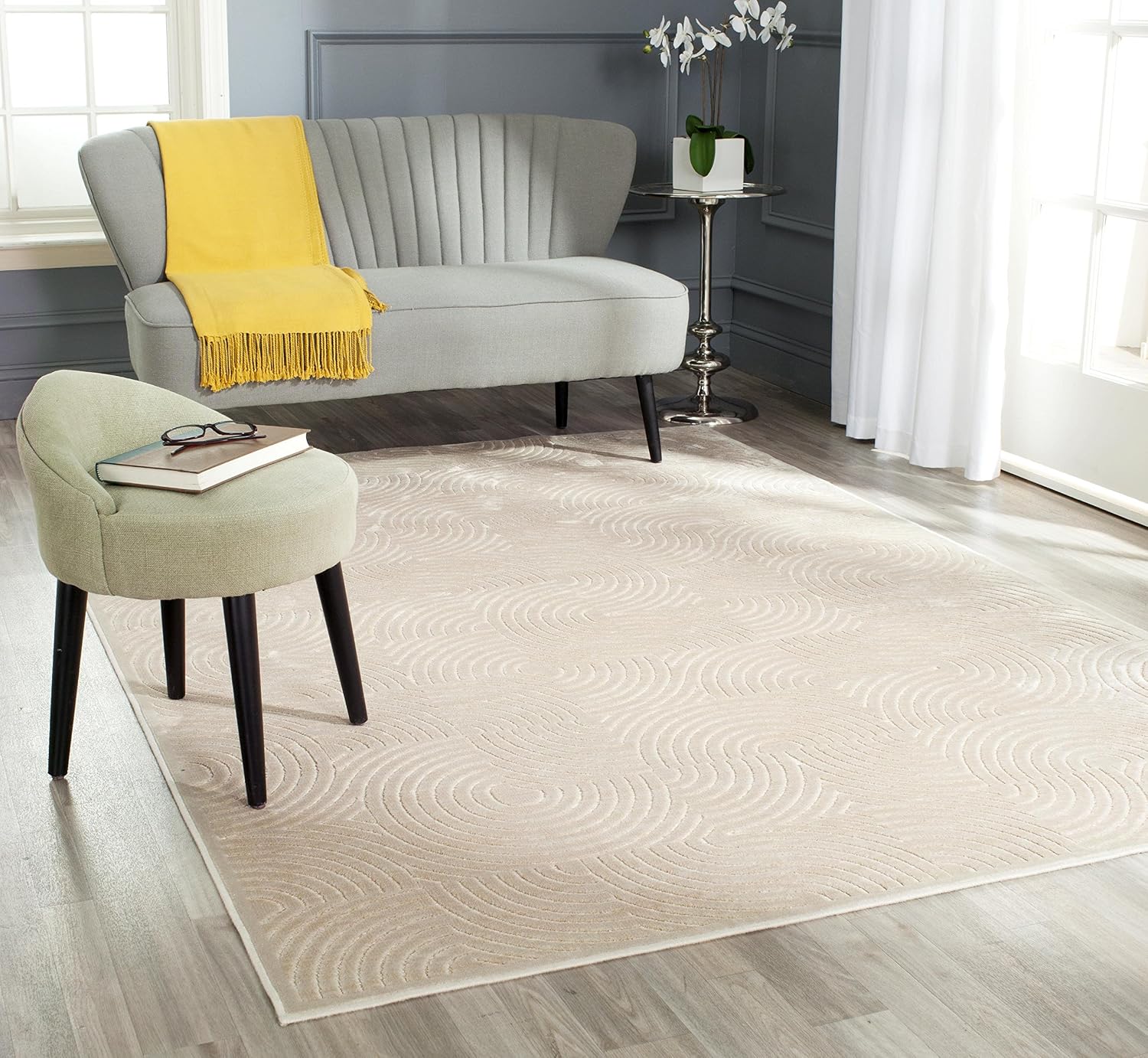 Safavieh Transitional Indoor Woven Rectangle Area Rug, Paradise Collection, PAR340, in Stone - Image 3