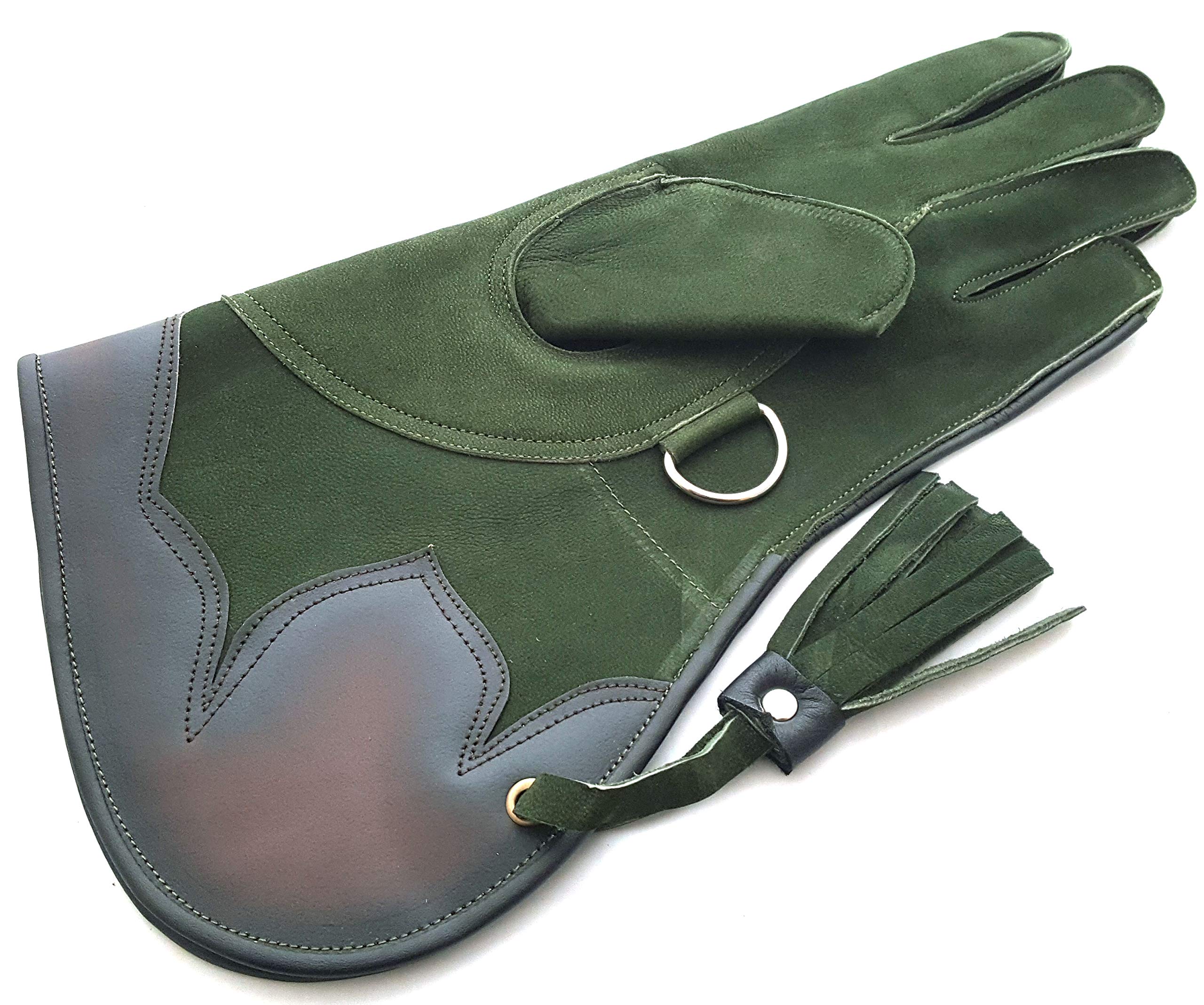 Gants de fauconnerie en cuir de cerf véritable de qualité supérieure - 5