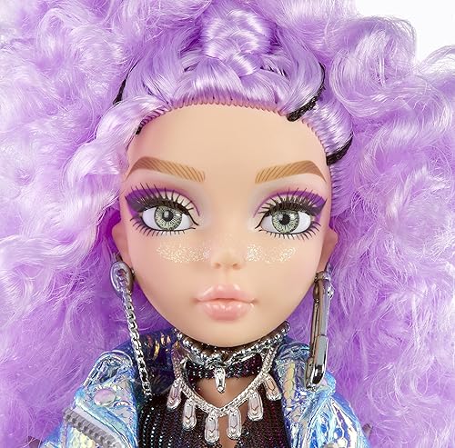 Miniatura 2 de MERMAZE MERMAIDZ Muñeca de moda de sirena Riviera con atuendo y accesorios de diseñador cabello elegante y cola esculpida posable regalo de juguete