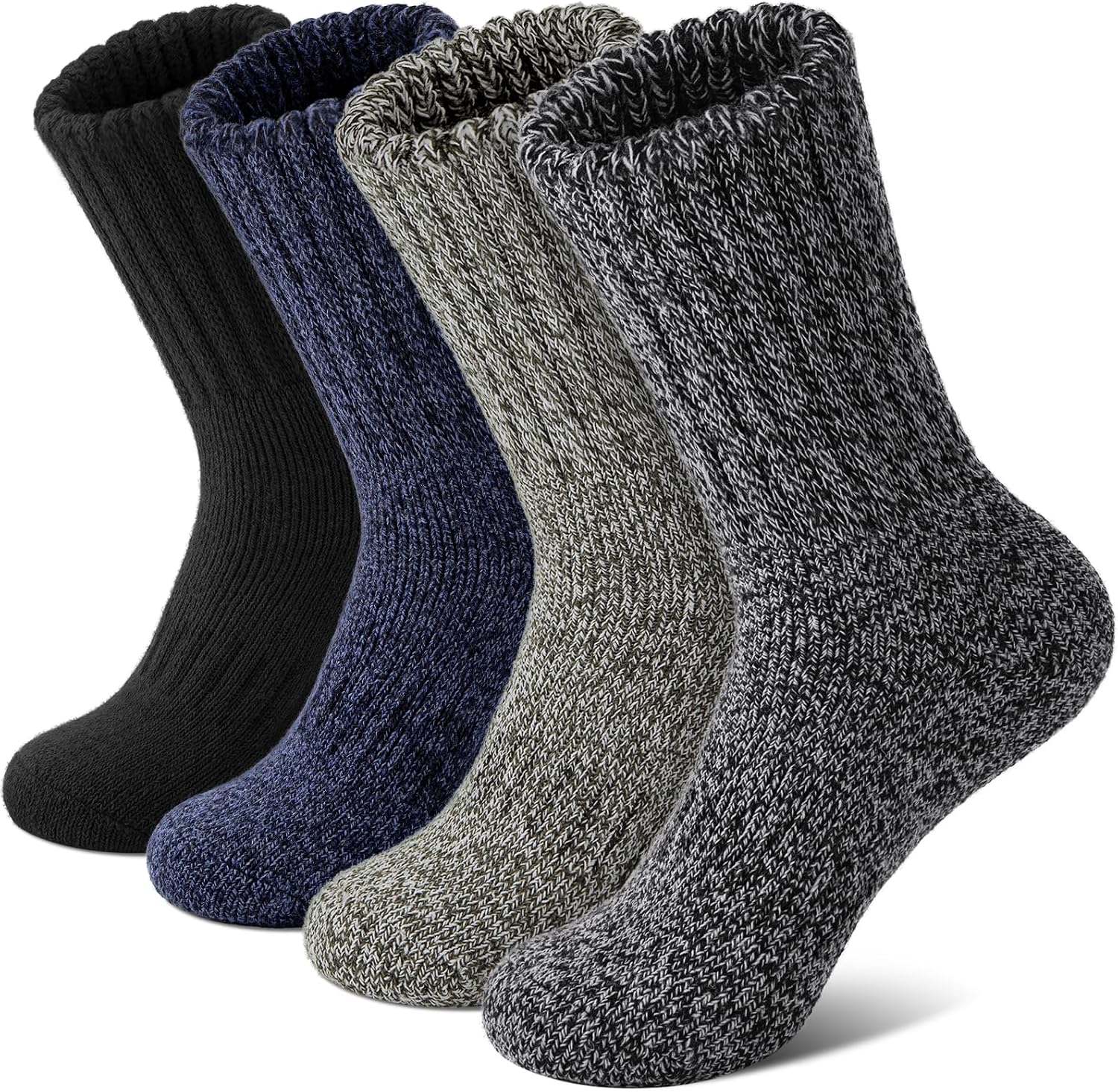 Senker Fashion Boot Socks for Women, Thick Wool Winter Warm Thermal Sock for Hiking Stockings Stuffers Christmas Gifts