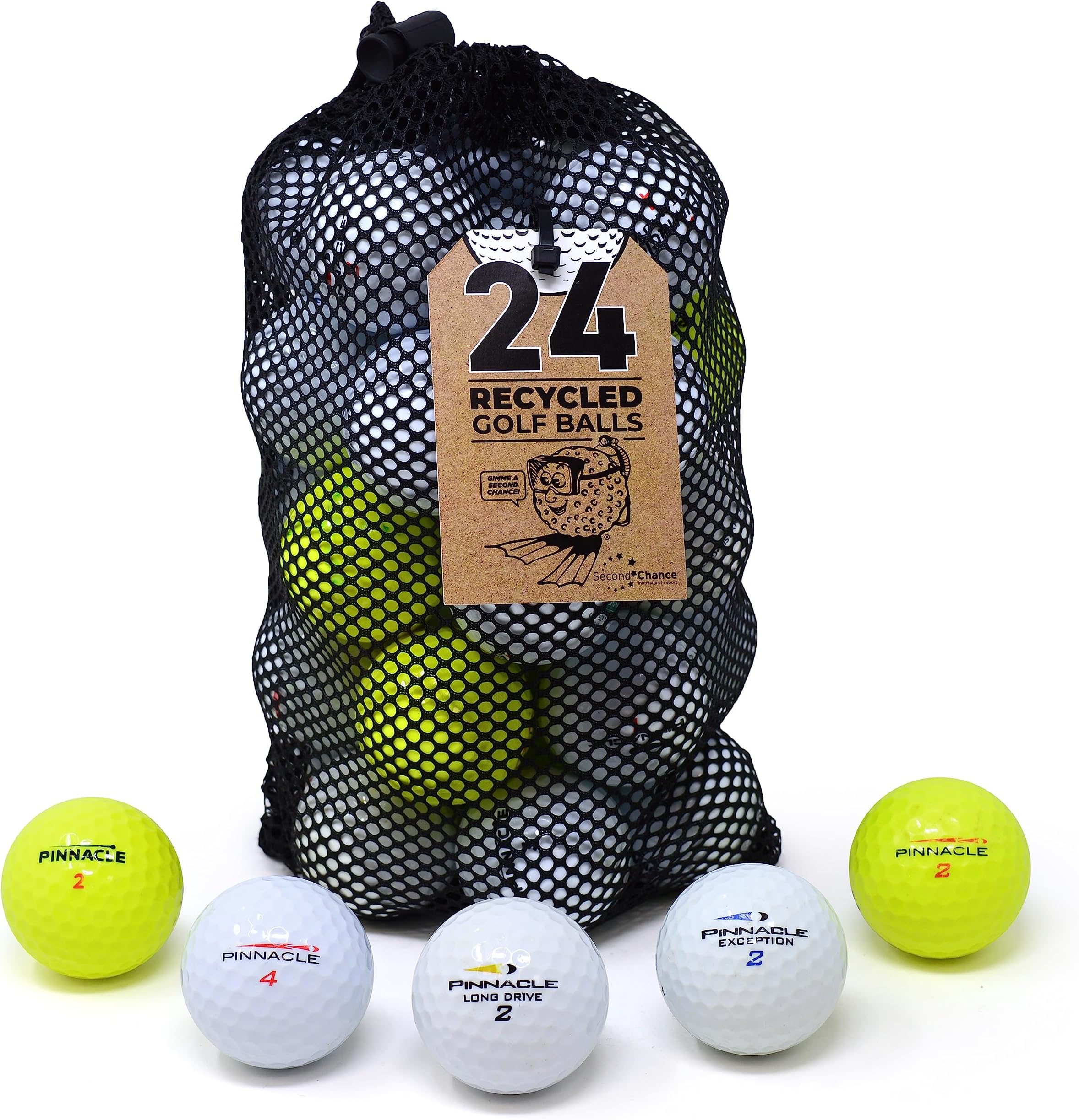 Pinnacle 24 Quality Lake Golf Balls Grade A