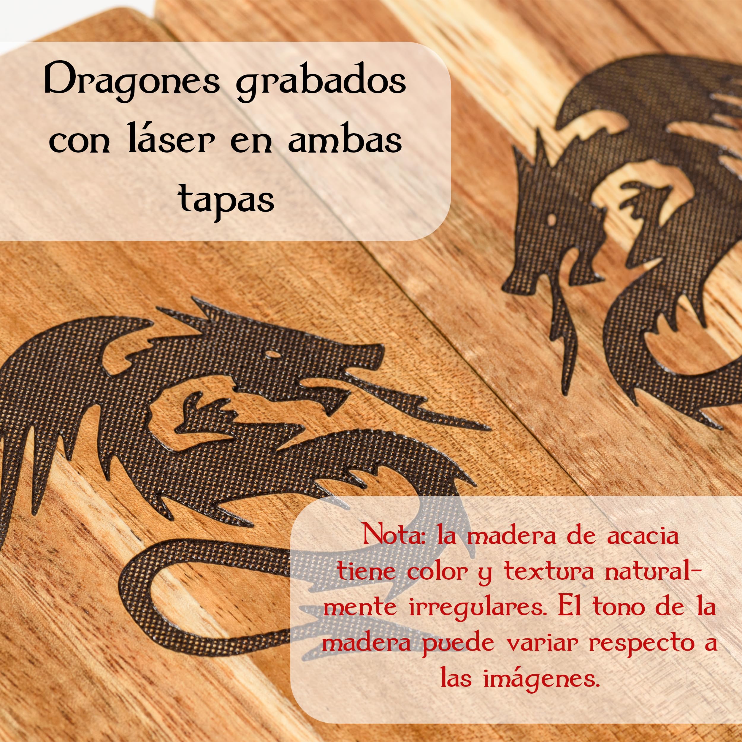 Tapeera Torre de Dados magnética de Madera con Bandeja para DND - Torre portátil con cámara de Dados, rodante para Juegos RPG y Mesa - Accesorios Mazmorras y Dragones