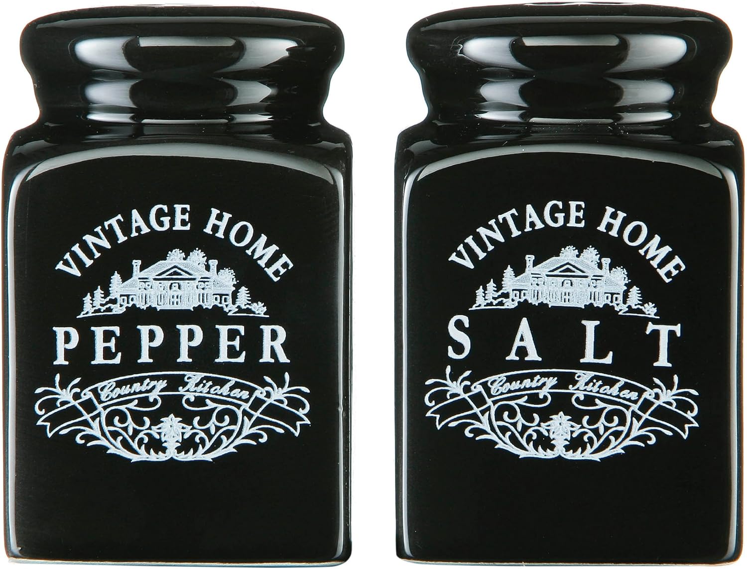 Premier Housewares Vintage Home Egg Cups - Black, Set of 4