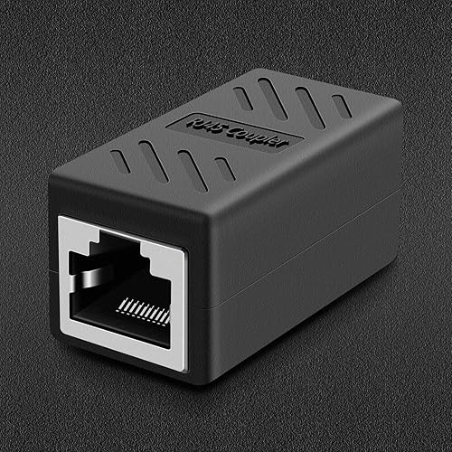 Vista 23 de Y.D.F Acoplador RJ45, conectores Ethernet, acoplador en línea Hielded para conector extensor de cable Ethernet Cat7/Cat6/Cat5e/Cat5, hembra a hembra