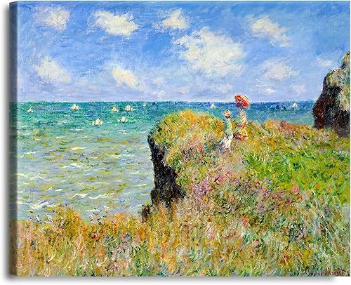 Miniatura 289 de A&T ARTWORK Antibes Seen from The Salis Gardens de Claude Monet Las Obras de Arte Clásico Mundial Reproducciones, Impresiones de Arte en Lienzo