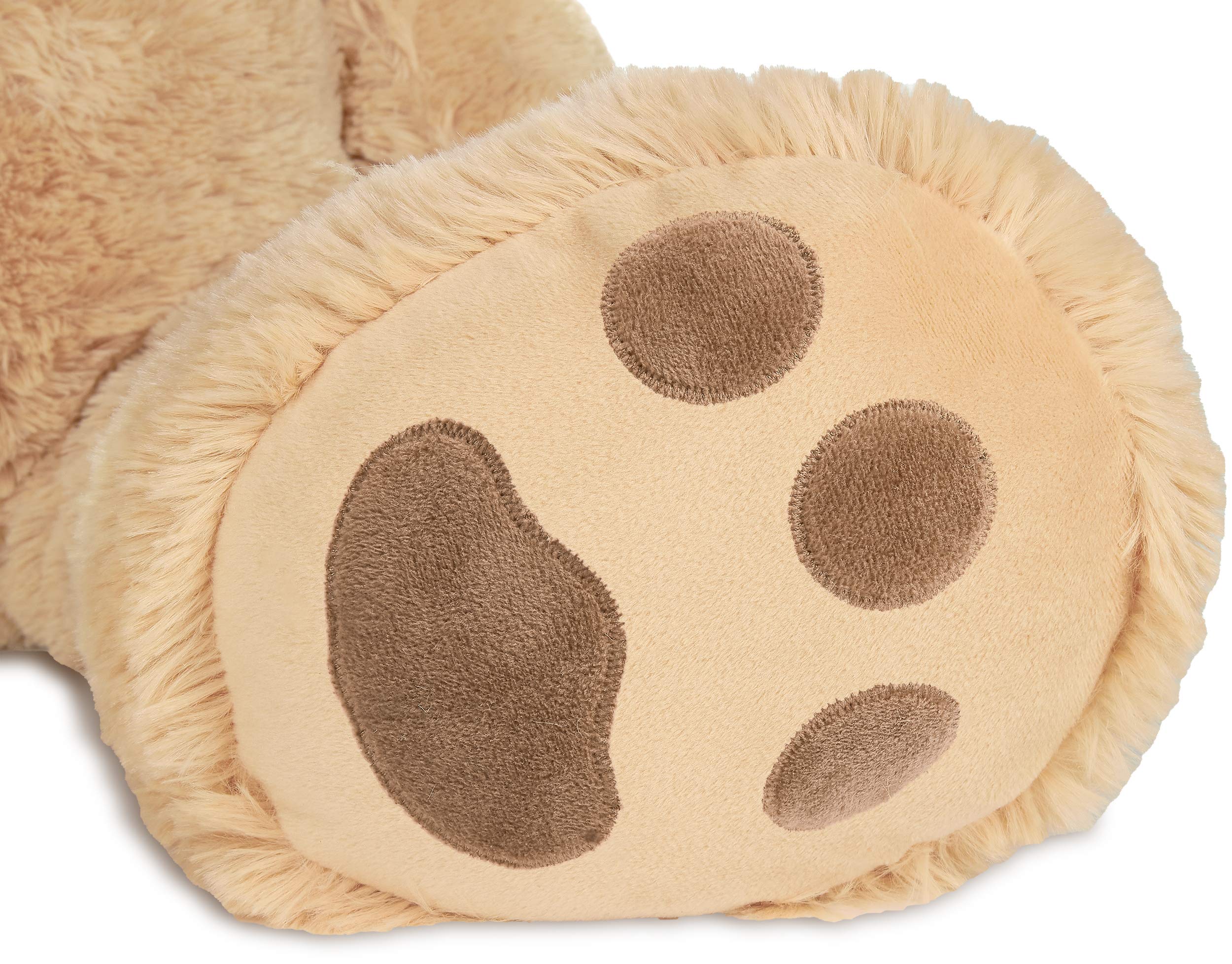 BRUBAKER XXL Teddybär 100 cm groß - Beige - Stofftier Plüschtier Kuscheltier