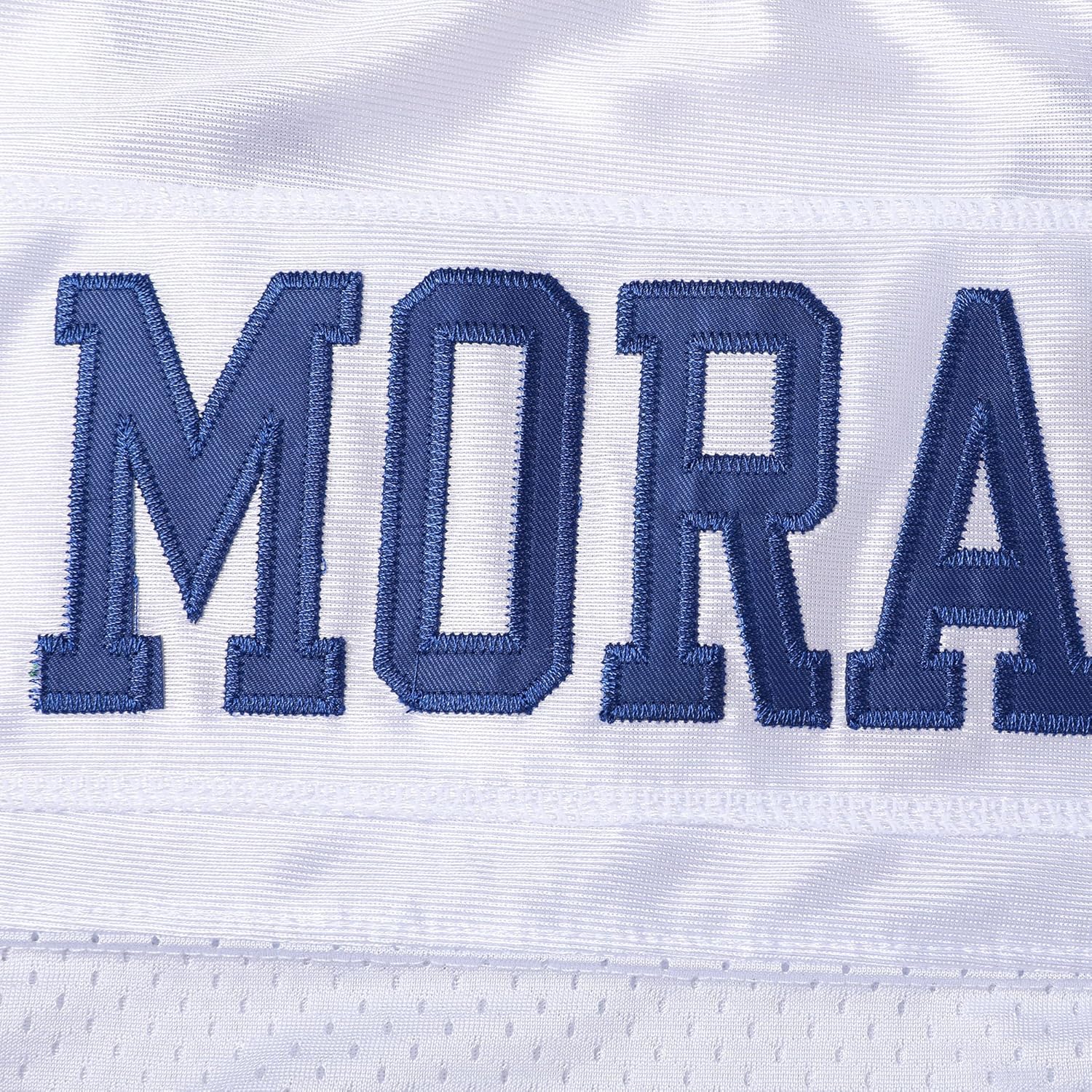 Moran Football Jersey, Mountain State 7 Alex Moran Jerseys Blue White S-XXXL