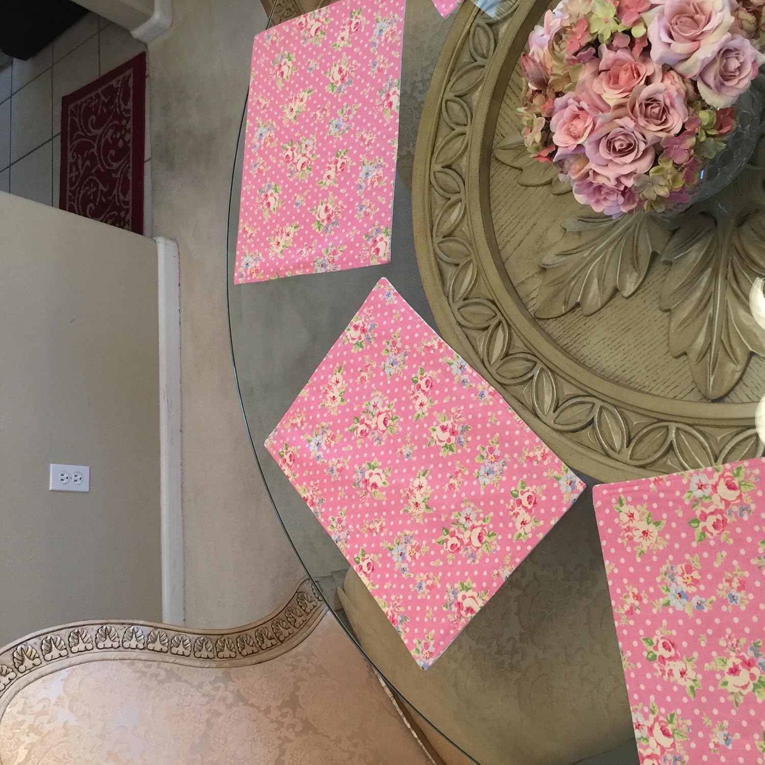 Placemat, placemats, and more placemats. Pink Floral